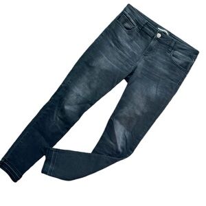 🎈Prosperity black raw hem ankle jeans